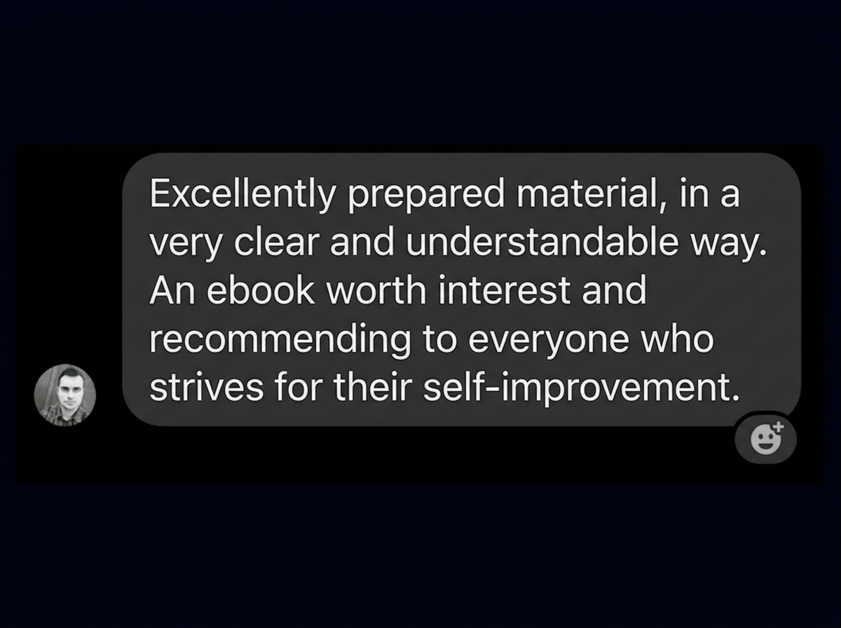 Reader testimonial — Men's body language ebook